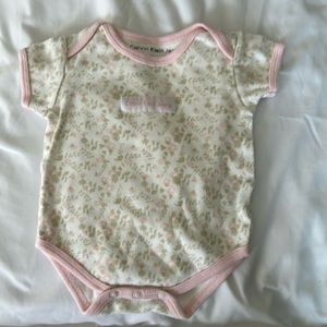 Calvin Klein Jeans Girls Onesie 0-3 Months
